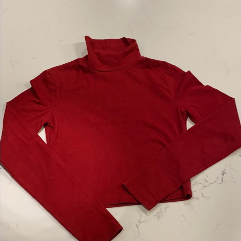 crop top turtle neck